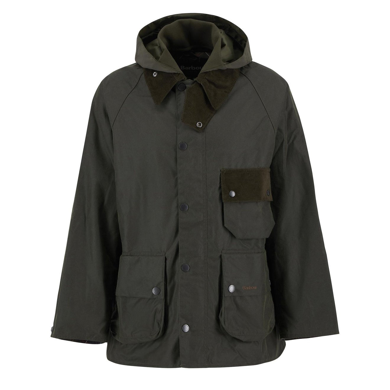 Barbour Modified Solway Waxed Jacket Olive - The Sporting Lodge