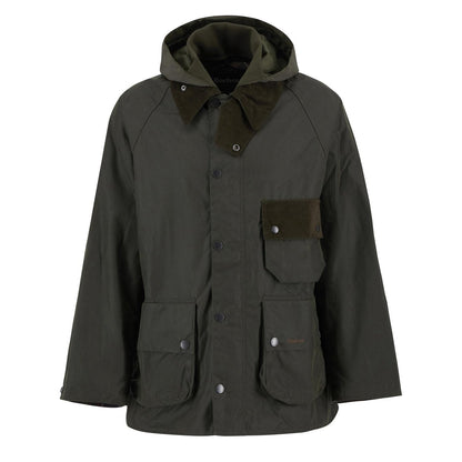Barbour Modified Solway Waxed Jacket Olive - The Sporting Lodge
