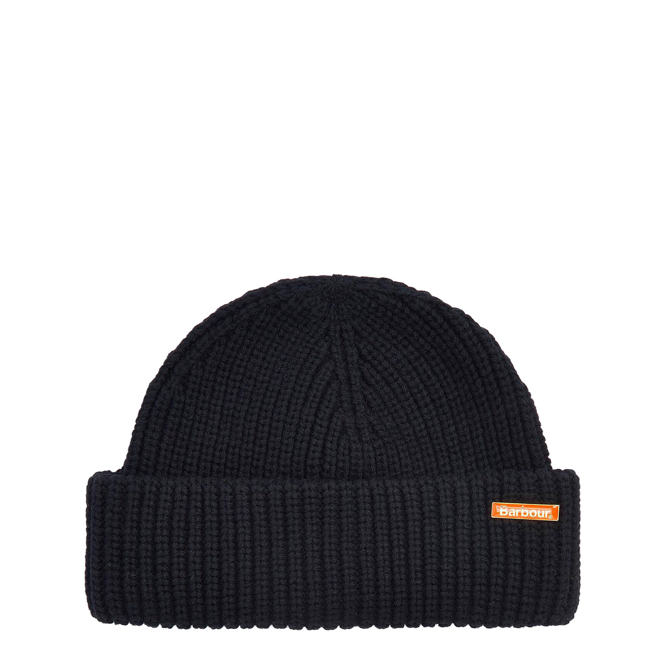 Barbour Mosely Fisherman Beanie Hat Black