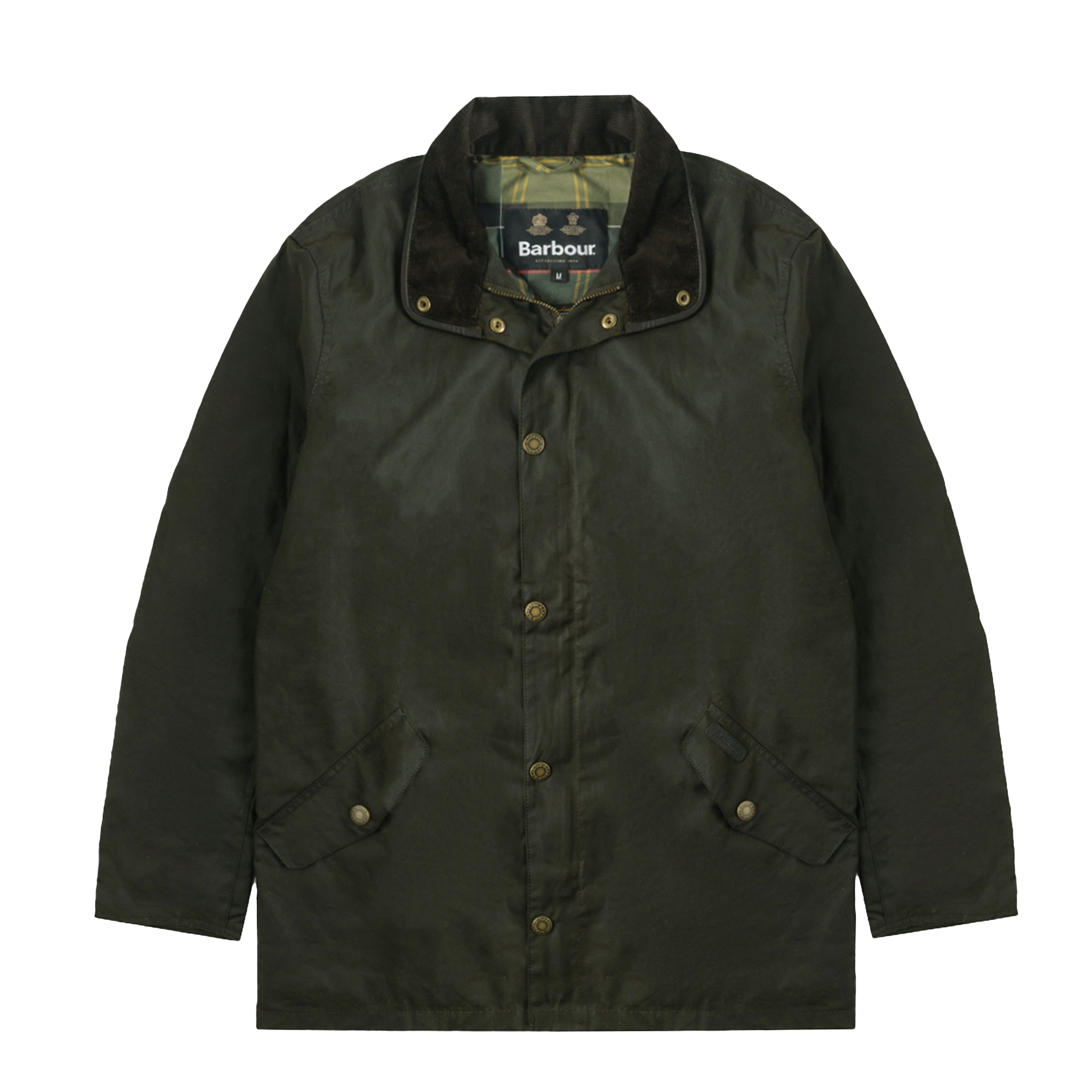 Barbour Mowden Wax Jacket Olive | The Sporting Lodge