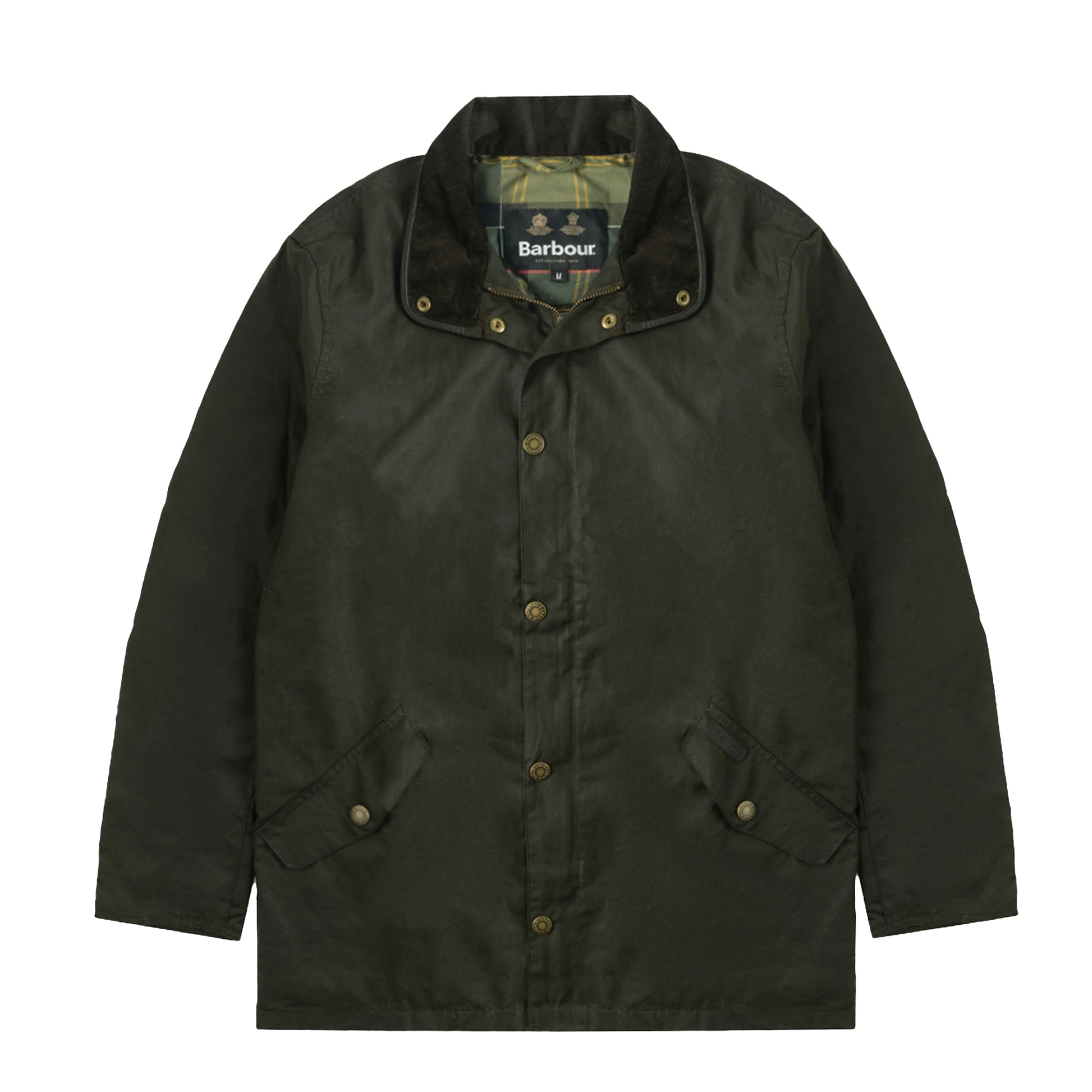 Barbour Mowden Wax Jacket Olive - The Sporting Lodge