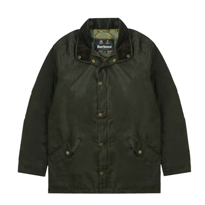Barbour Mowden Wax Jacket Olive - The Sporting Lodge