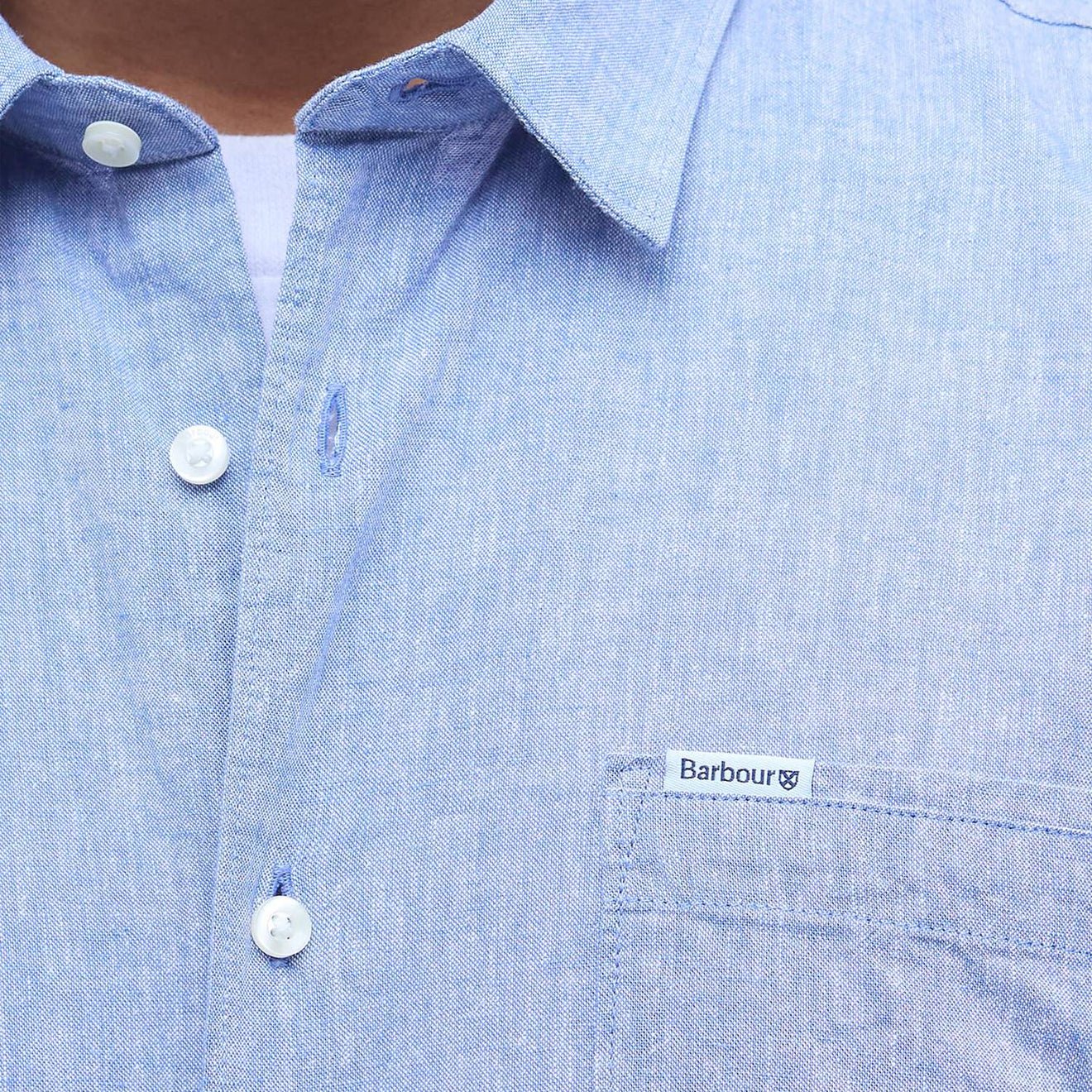 Barbour Nelson Regular S/S Shirt Blue