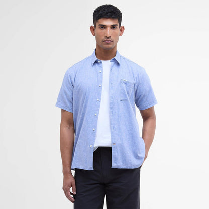Barbour Nelson Regular S/S Shirt Blue