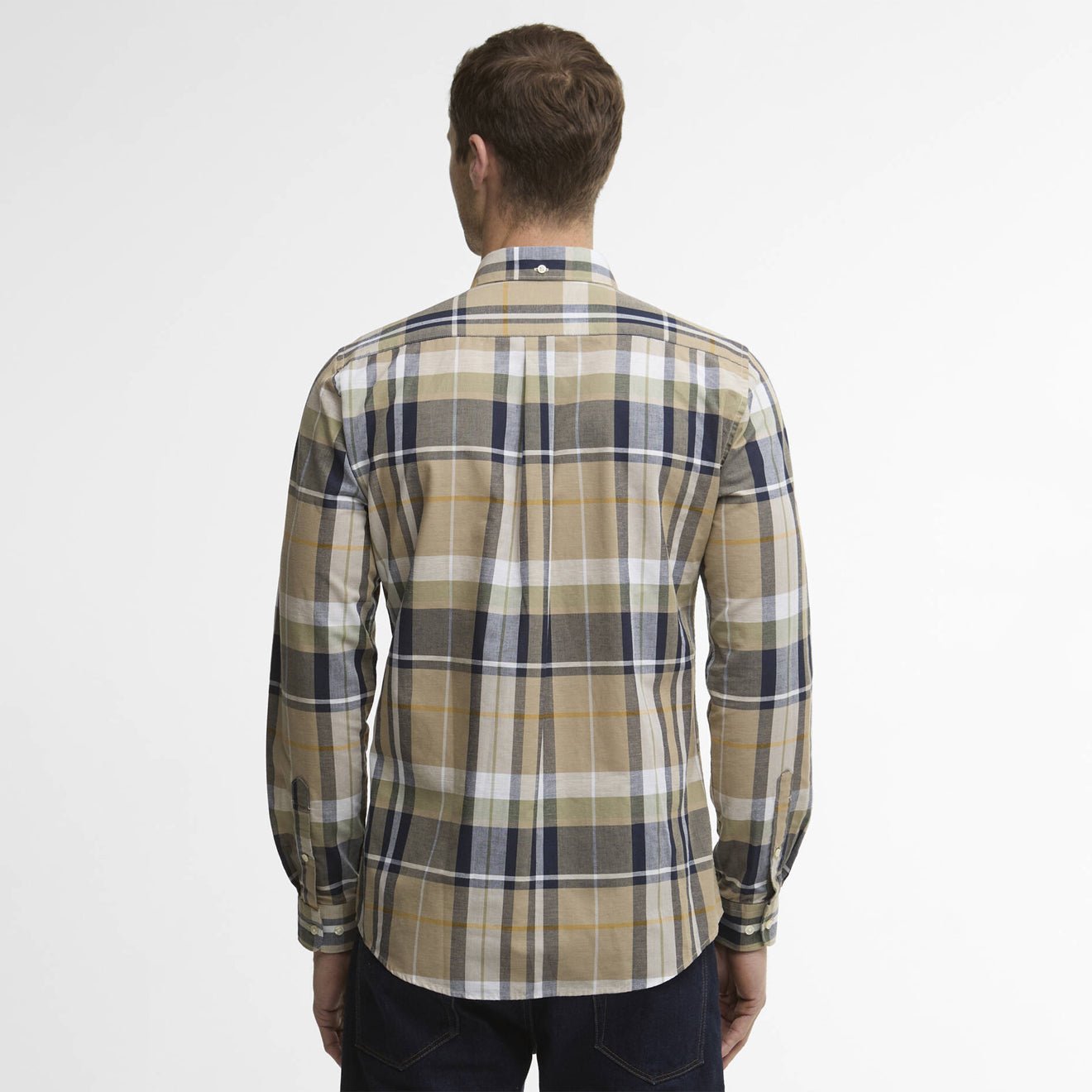Barbour Newbridge Checked Tailored L/S Shirt Stone