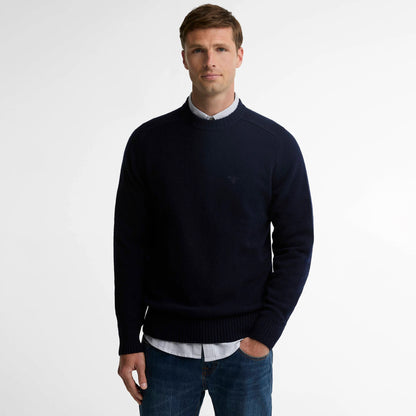 Barbour Newtown Crew Neck Sweater Navy