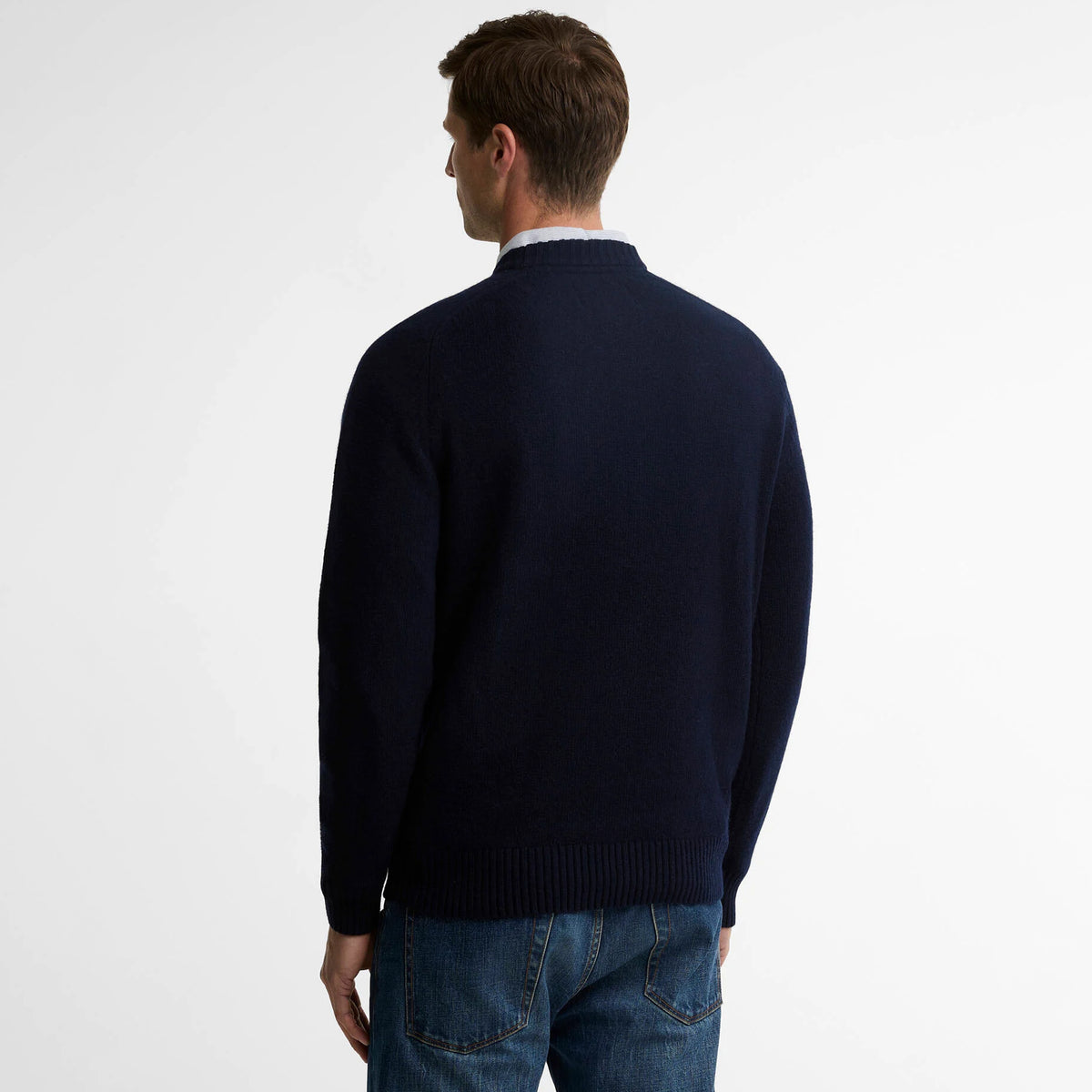 Barbour Newtown Crew Neck Sweater Navy