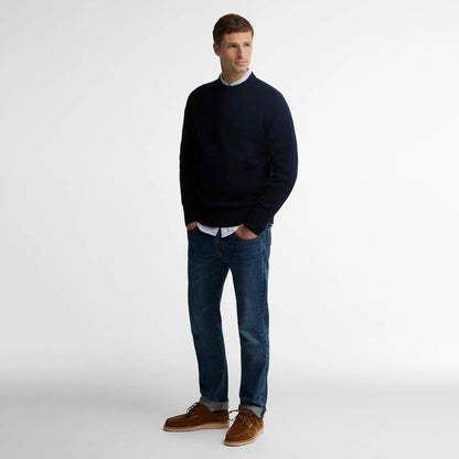 Barbour Newtown Crew Neck Sweater Navy