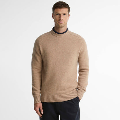 Barbour Newtown Crew Neck Sweater Washed Stone