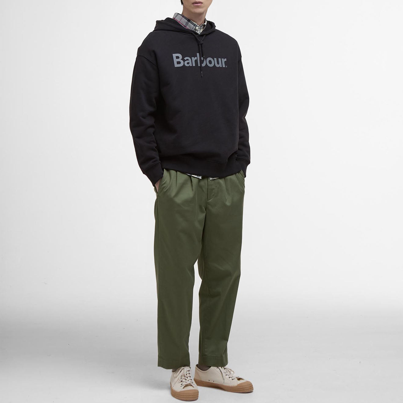 Barbour Nicholas Fit Hoodie Black - The Sporting Lodge