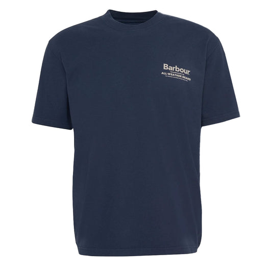 Barbour Outdoors Graphic Fit T-Shirt Navy - The Sporting Lodge