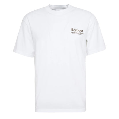 Barbour Outdoors Graphic Fit T-Shirt White - The Sporting Lodge