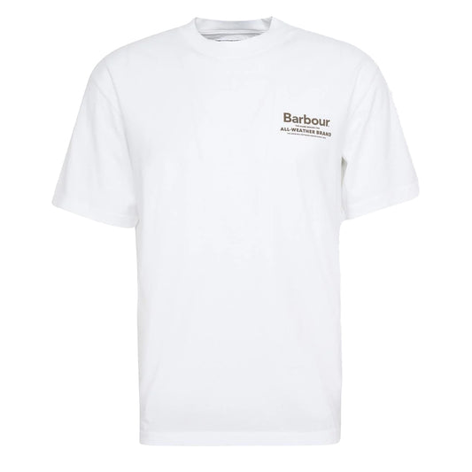 Barbour Outdoors Graphic Fit T-Shirt White - The Sporting Lodge
