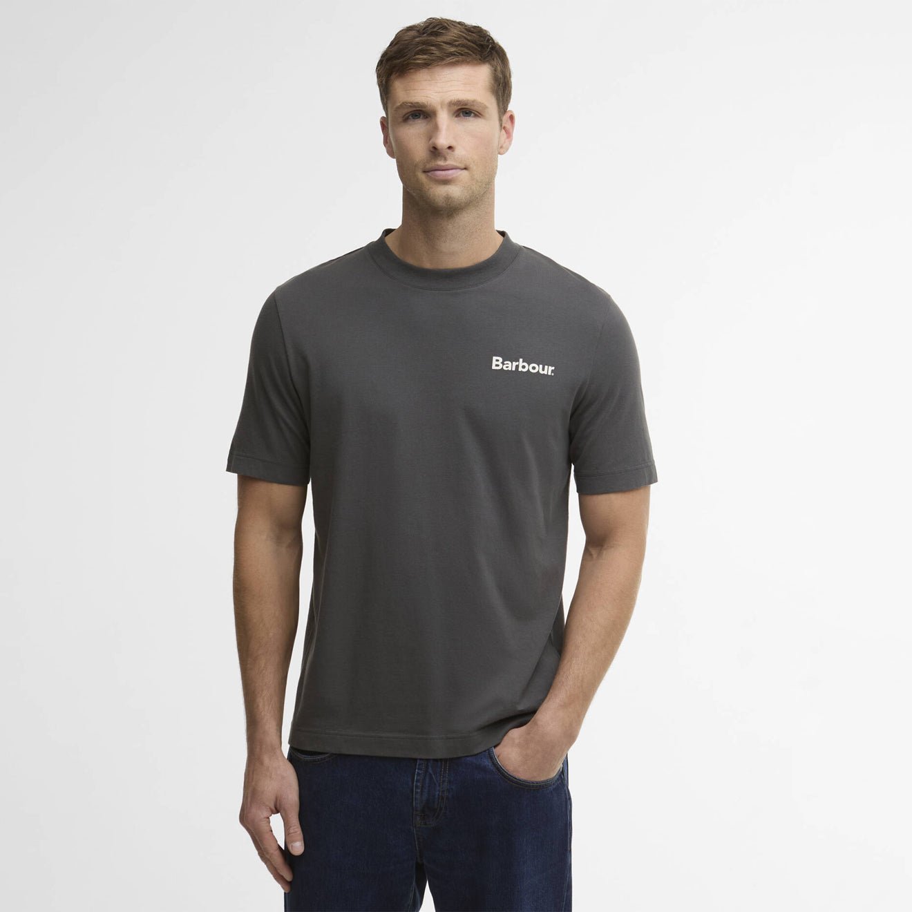 Barbour Packling Relaxed Graphic T-Shirt Asphalt - The Sporting Lodge