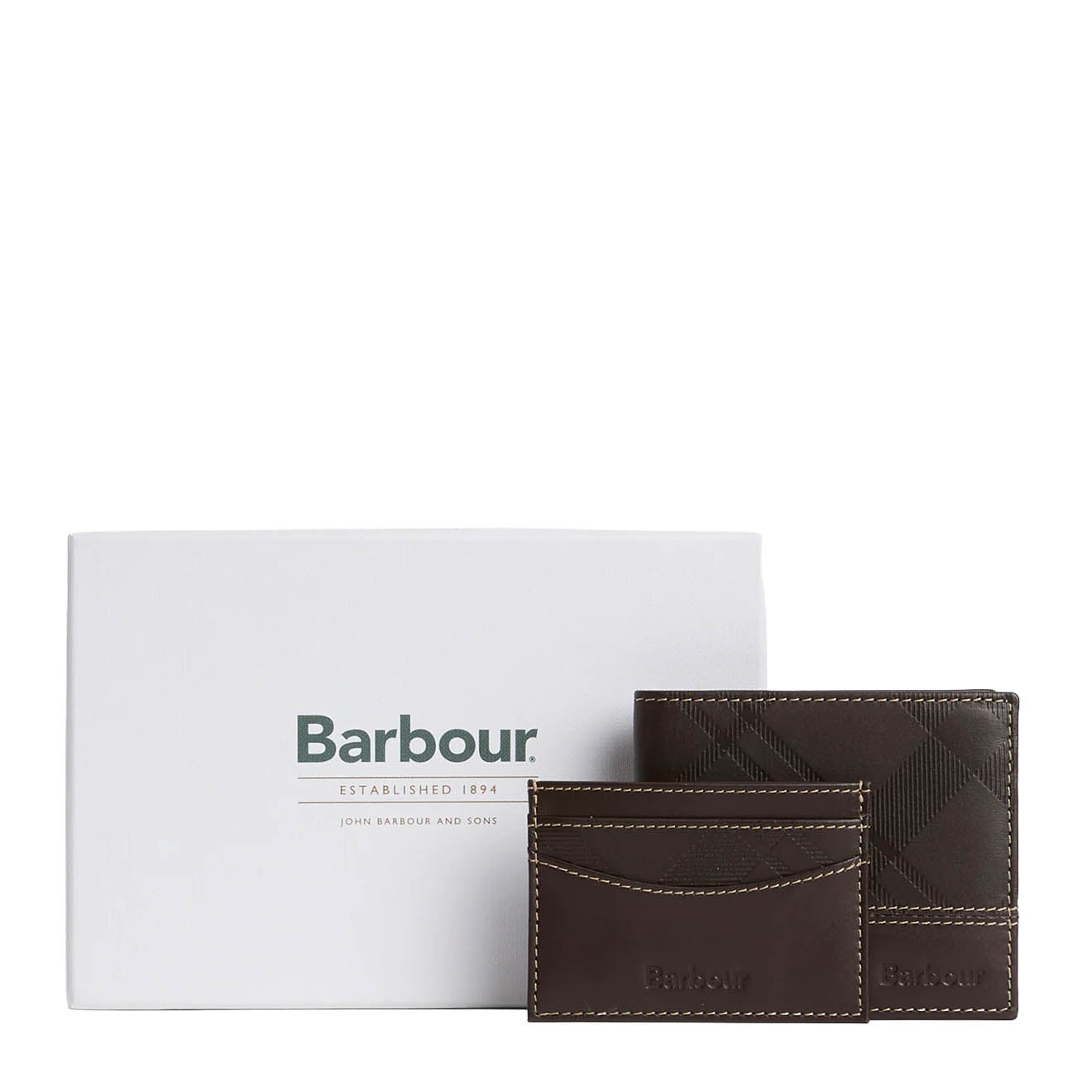 Barbour Tyneside Leather Wallet Brown