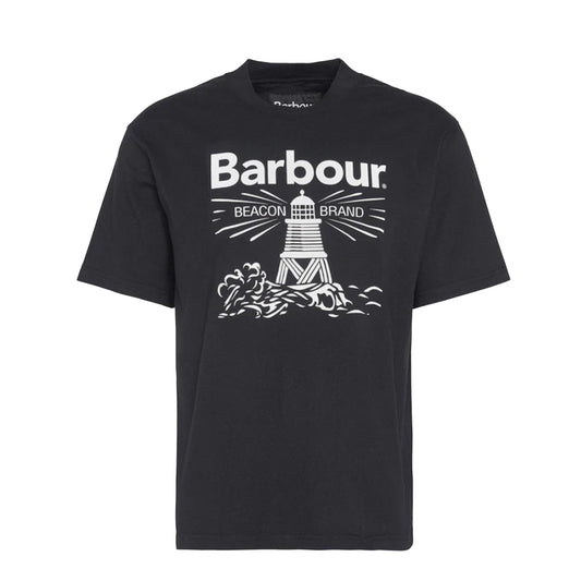 Barbour Pell Oversized Graphic T-Shirt Black