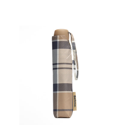 Barbour Portree Umbrella Hessian Navy Tartan