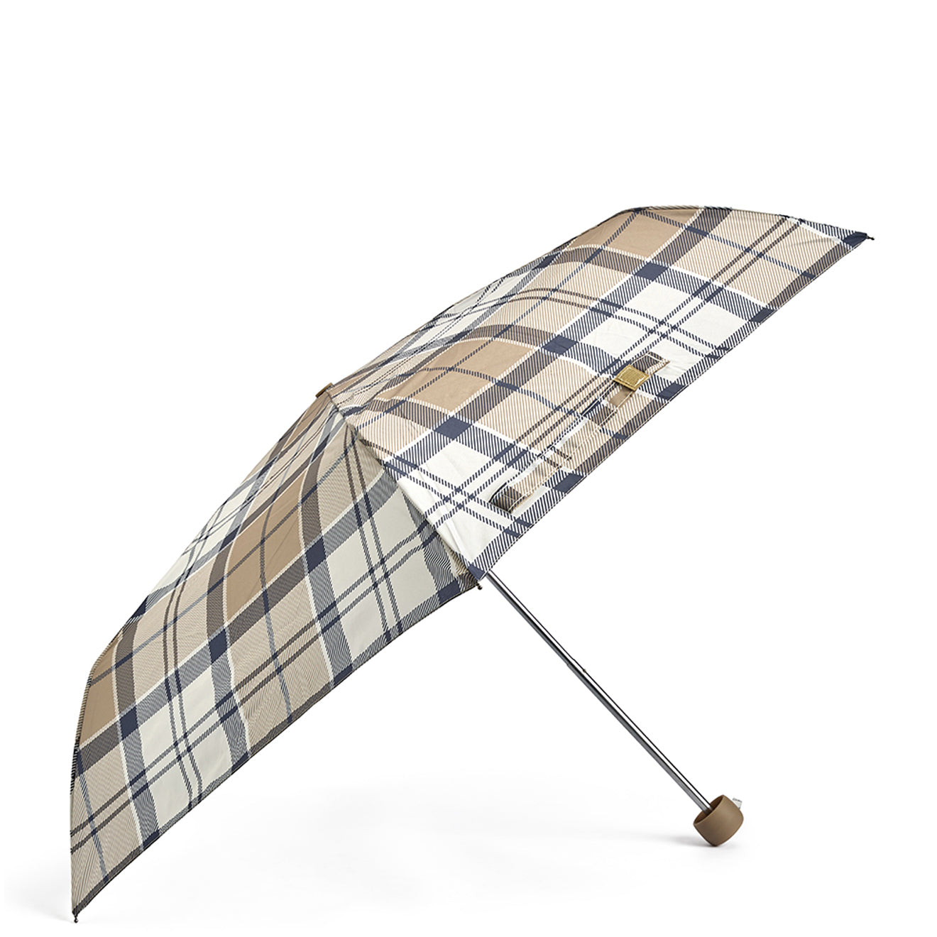 Barbour Portree Umbrella Hessian Navy Tartan