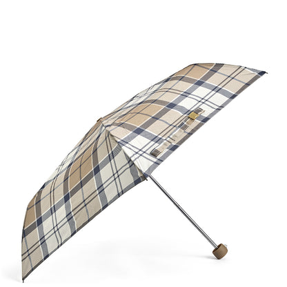 Barbour Portree Umbrella Hessian Navy Tartan