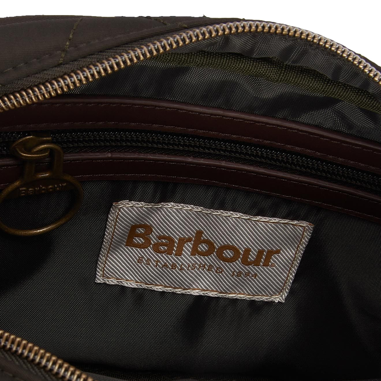 Barbour Quilted Crossbody Bag Olive - The Sporting Lodge