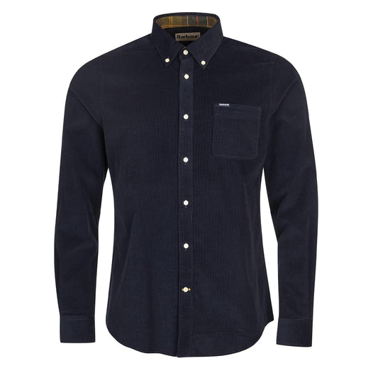 Barbour Ramsey Tailored Checked Shirt Navy - The Sporting Lodge