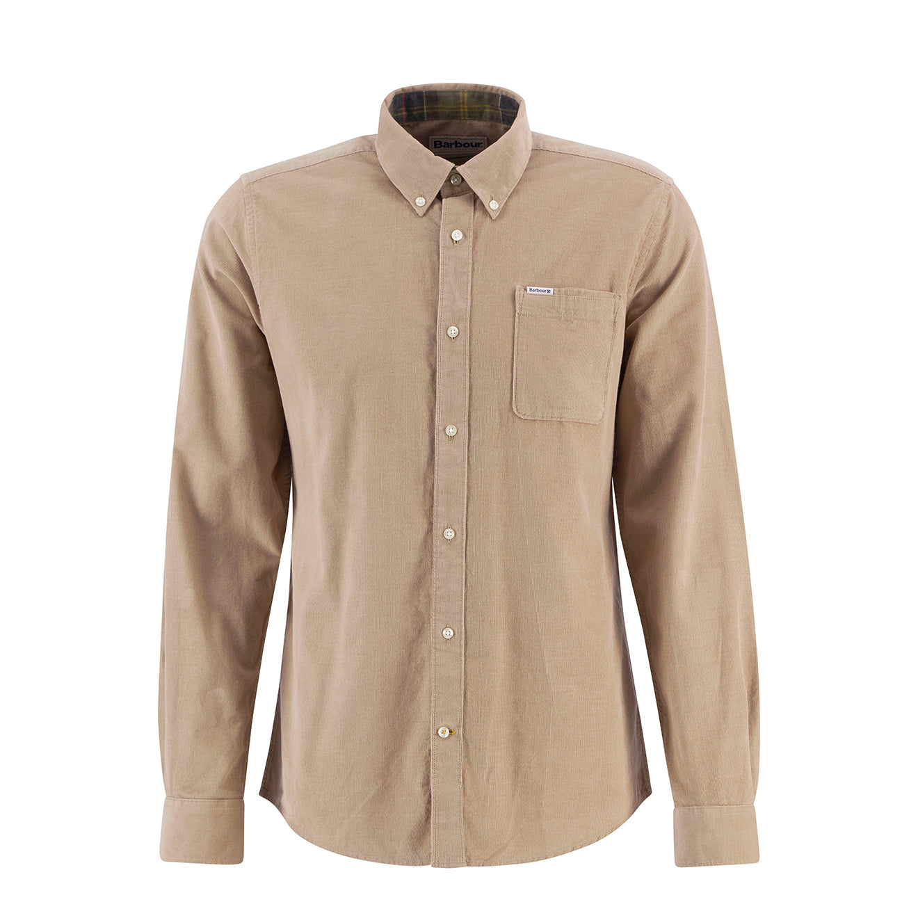 Barbour Ramsey Tailored Cord Shirt Washed Stone