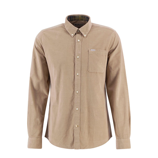 Barbour Ramsey Tailored Cord Shirt Washed Stone