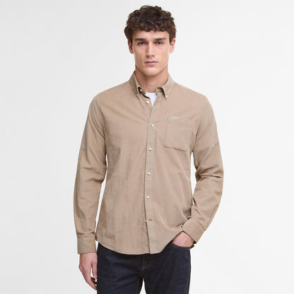 Barbour Ramsey Tailored Cord Shirt Washed Stone