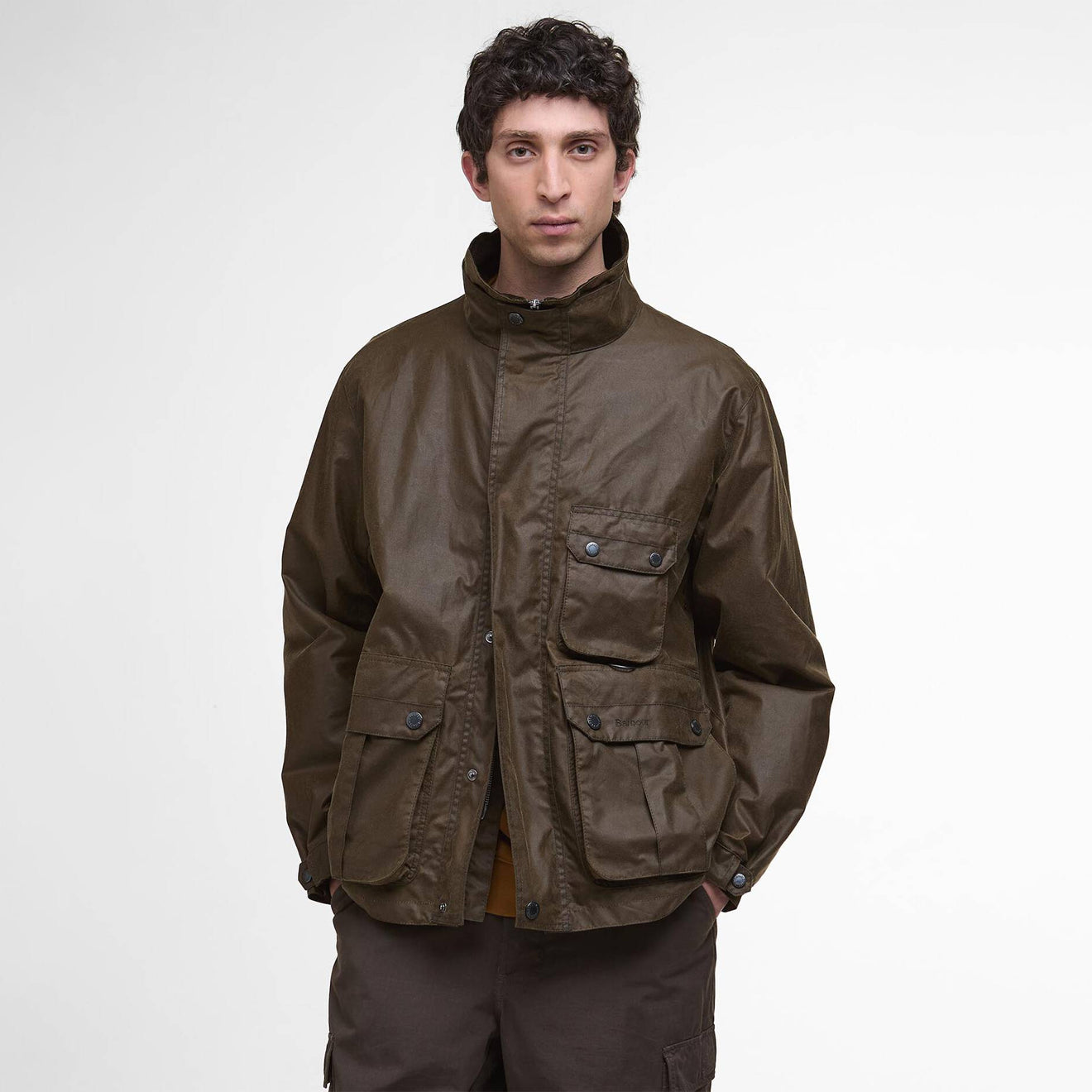 Barbour Re-Engineered Utility Bedale Waxed Jacket Beech