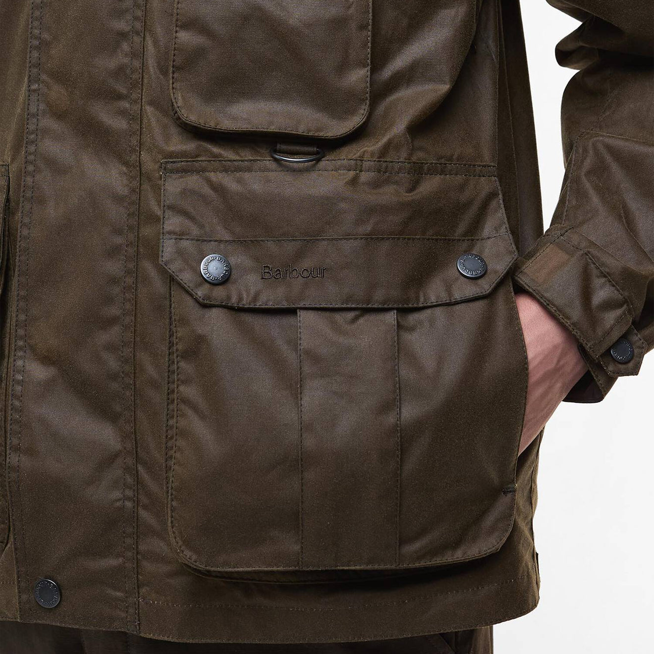 Barbour Re-Engineered Utility Bedale Waxed Jacket Beech