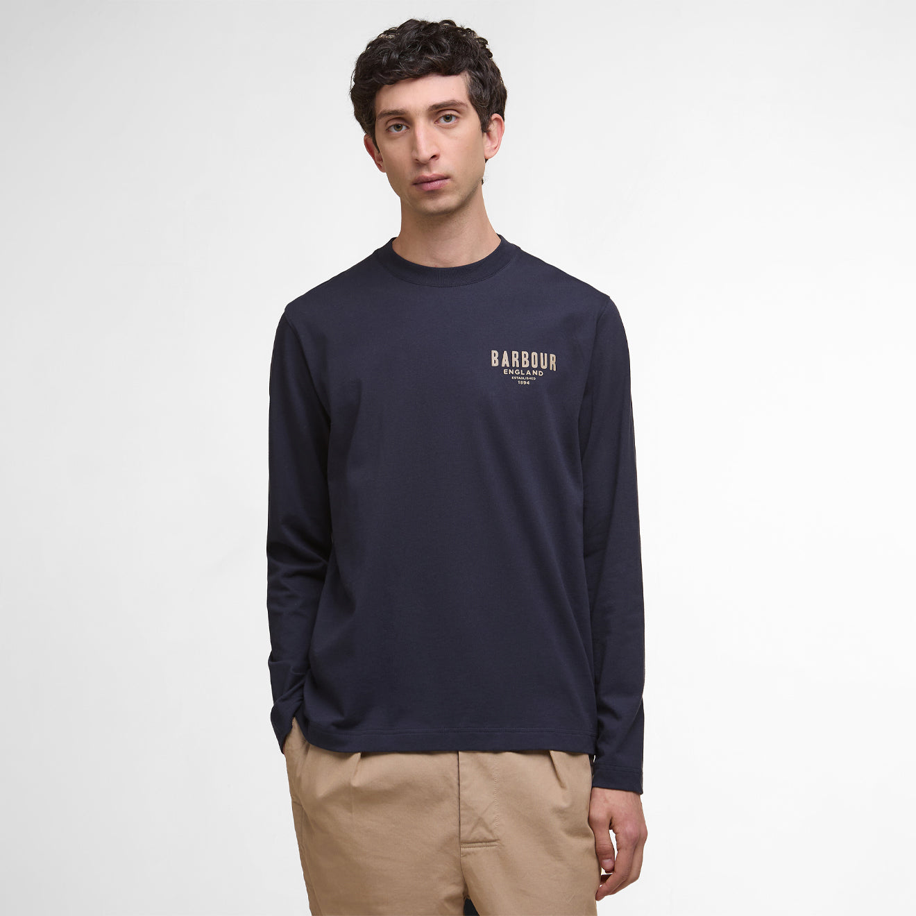 Barbour Redford L/S Relaxed T-Shirt Dark Navy