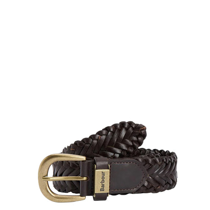 Barbour Redshore Leather Belt Coffee Bean Brown