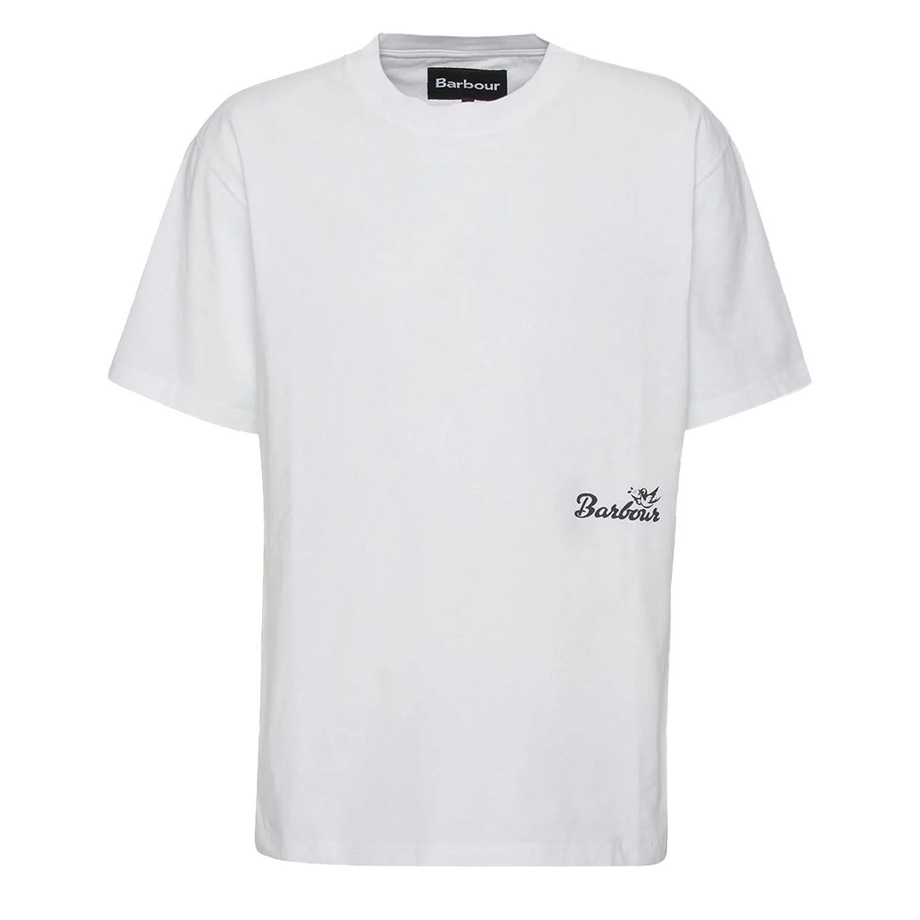 Barbour Regence Fit Graphic T-Shirt White - The Sporting Lodge