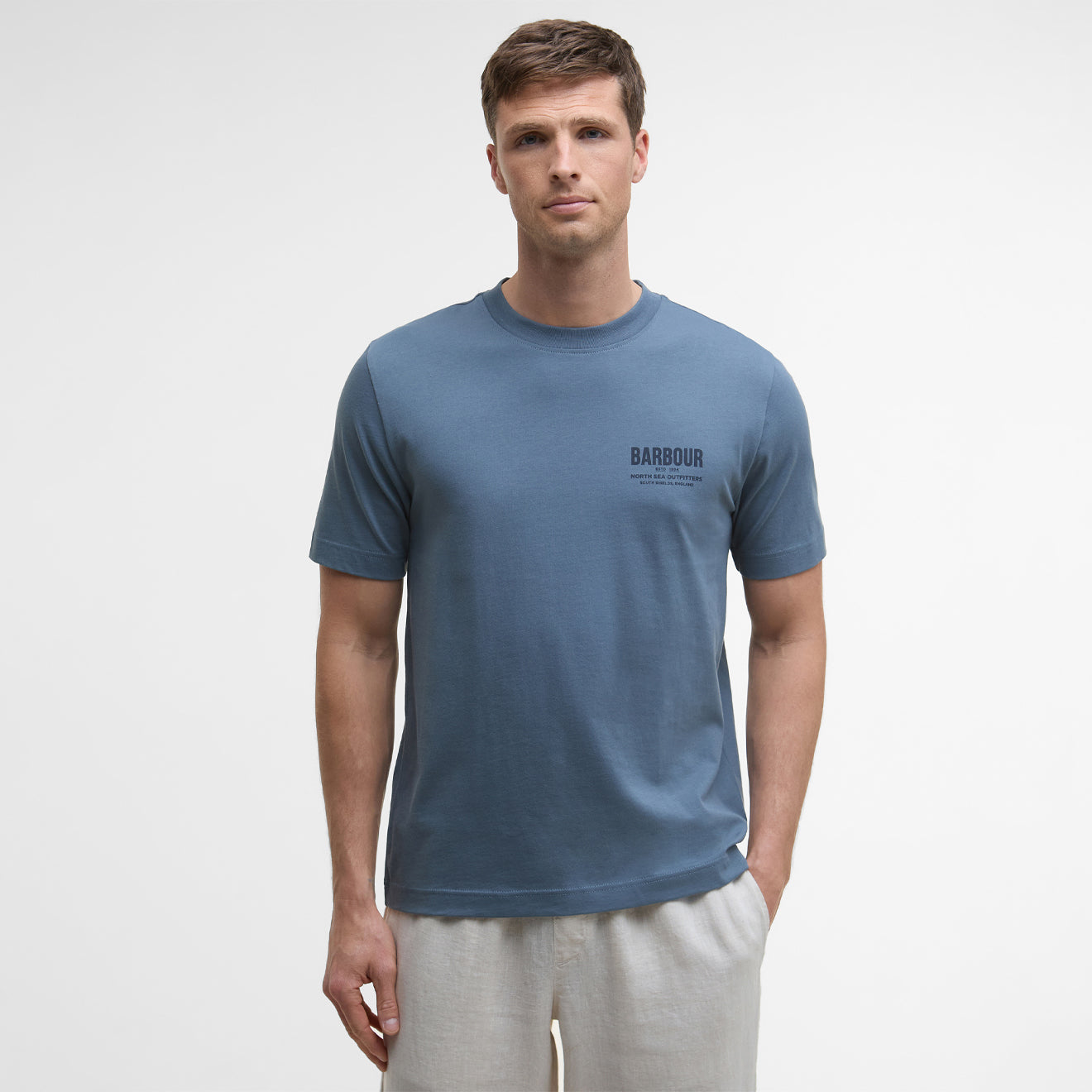 Barbour Relaxed Souter T-Shirt Bluestone