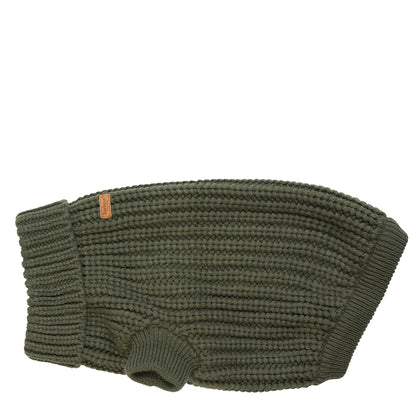 Barbour Saltburn Dog Jumper Olive - The Sporting Lodge