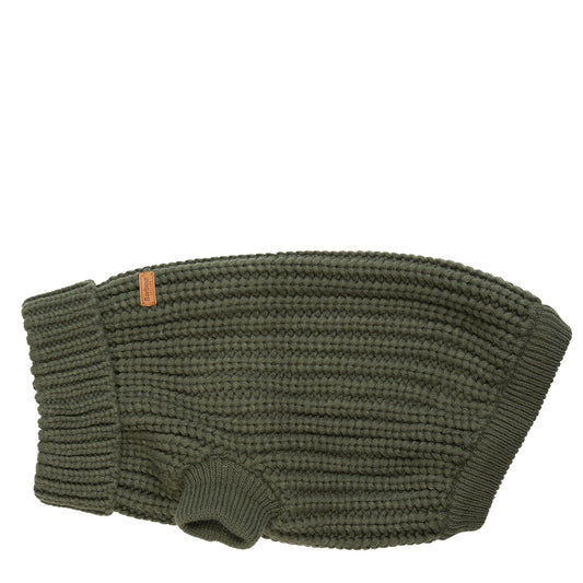 Barbour Saltburn Dog Jumper Olive - The Sporting Lodge