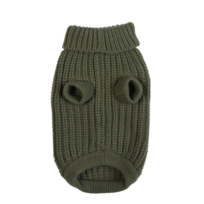Barbour Saltburn Dog Jumper Olive - The Sporting Lodge