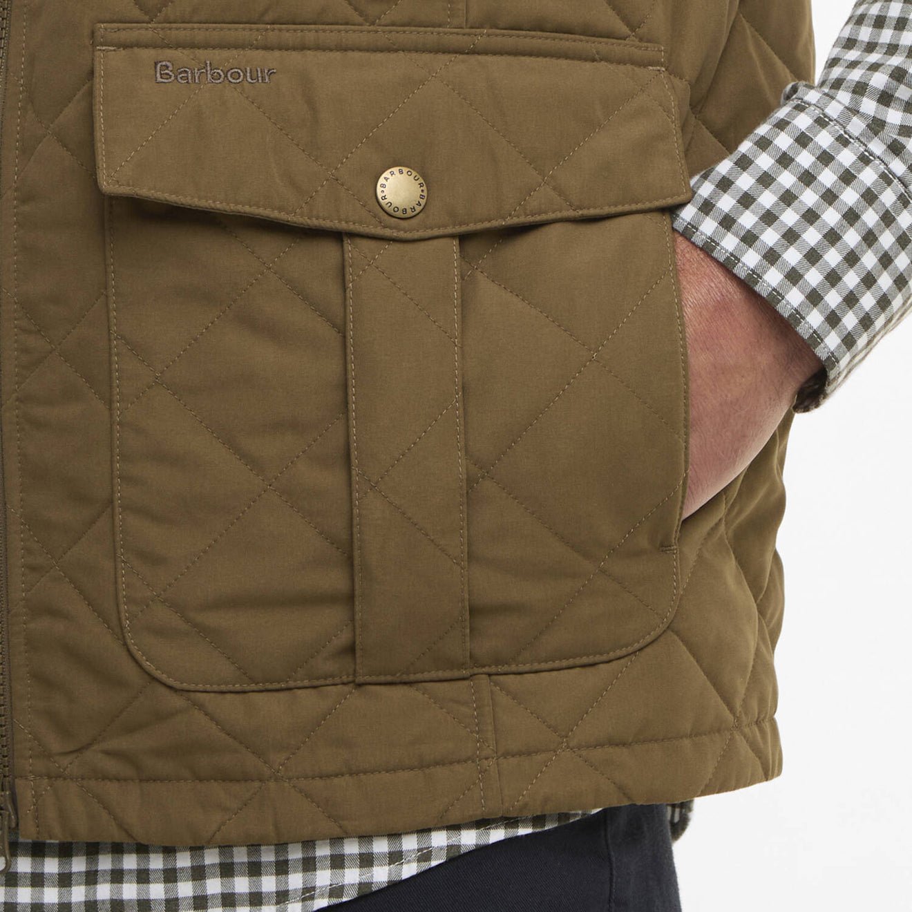 Barbour Sander Quilted Gilet Beech - The Sporting Lodge