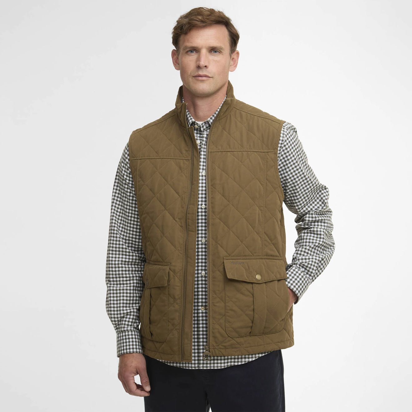 Barbour Sander Quilted Gilet Beech - The Sporting Lodge