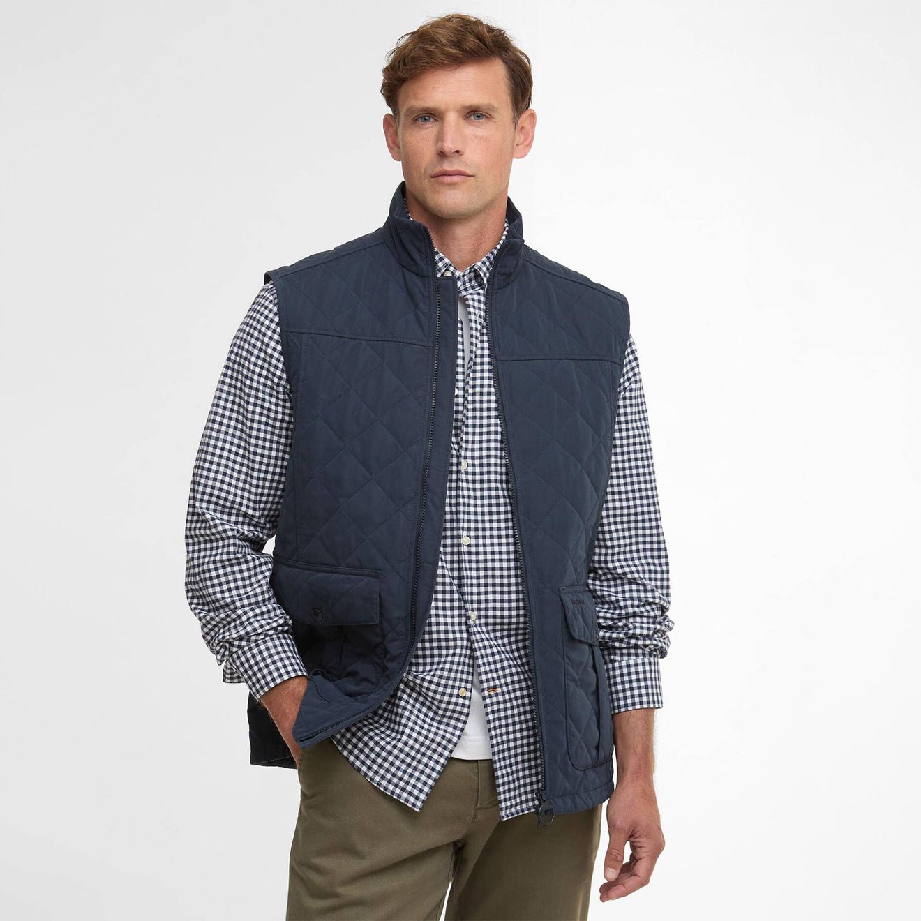 Barbour Sander Quilted Gilet Navy - The Sporting Lodge