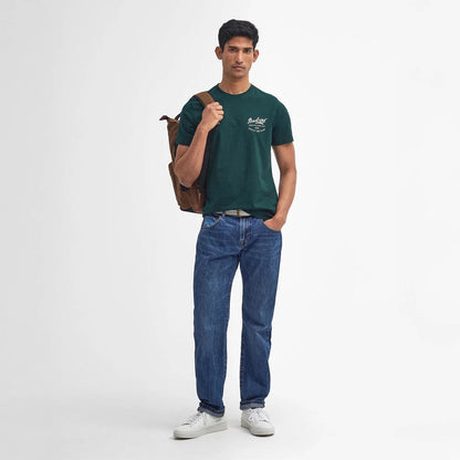 Barbour Script Graphic T-Shirt Seaweed