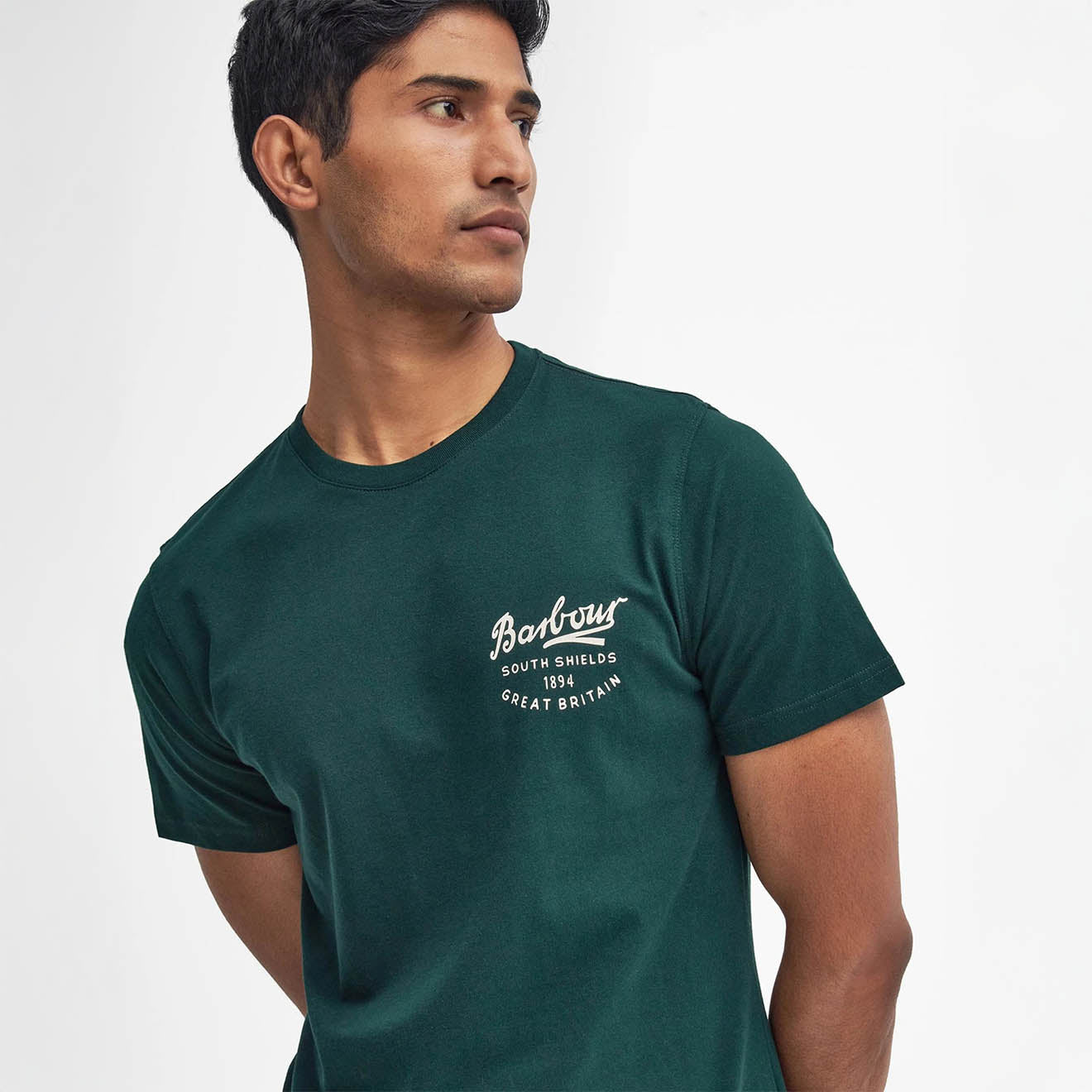 Barbour Script Graphic T-Shirt Seaweed