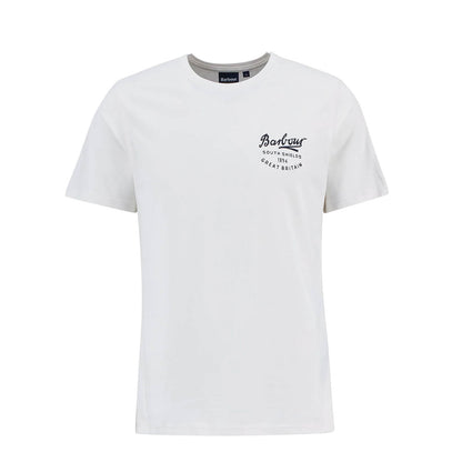 Barbour Script Graphic T-Shirt Whisper White