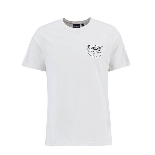Barbour Script Graphic T-Shirt Whisper White