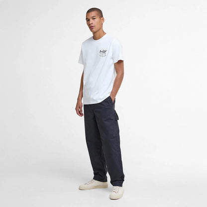 Barbour Script Graphic T-Shirt Whisper White