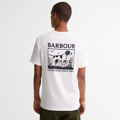 Barbour Setter Graphic Tailored T-Shirt White