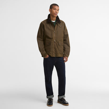 Barbour Short Bedale Wax Jacket Brown