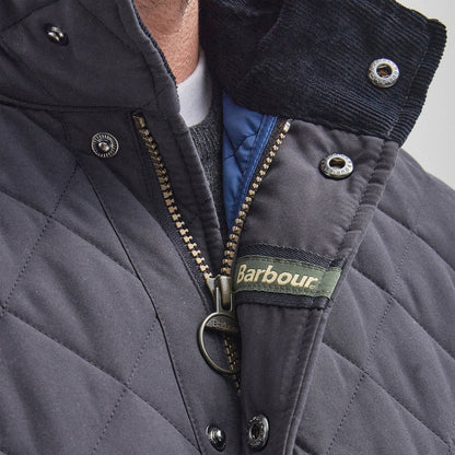 Barbour Shoveler Quilt Jacket Navy - The Sporting Lodge
