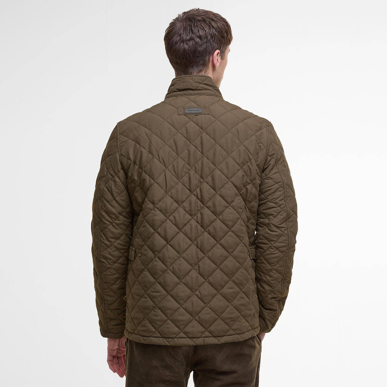 Barbour Shoveler Quilted Jacket Dark Olive - The Sporting Lodge