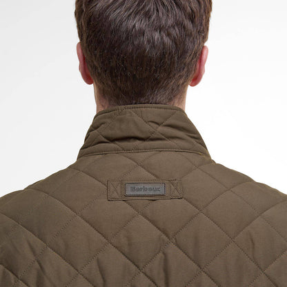 Barbour Shoveler Quilted Jacket Dark Olive - The Sporting Lodge